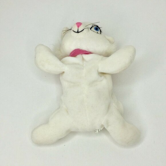 Disney Marie Aristocats 10" Plush Mini Bean Bag White Cat Collar Stuffed Animal - Picture 4 of 9